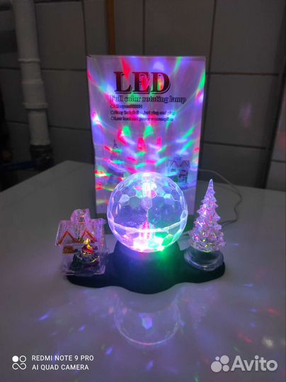 Новогодний диско шар новый