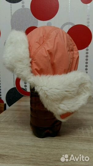 Шапка-ушанка для девочки 54 р-р
