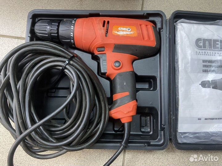 Шуруповерт сетевой Спец бшэ-400