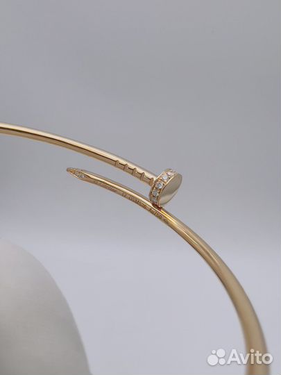 Золотой браслет cartier small с бриллиантами