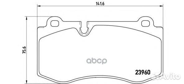 Колодки тормозные дисковые передн mercedes-benz