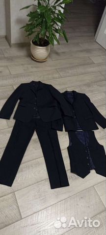 Школьный костюм пиджак брюки жилет