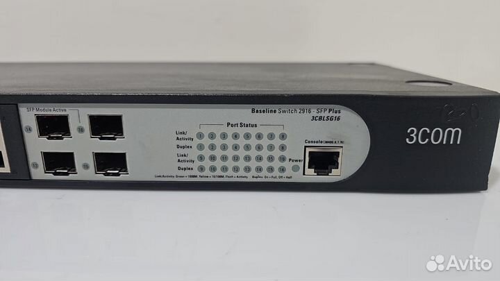 Baseline Switch 2916-SFP plus 3cblsg16