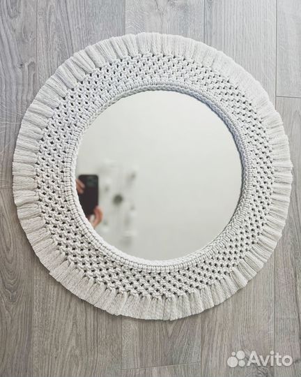 Макраме зеркало
