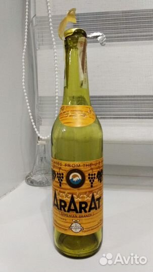 Бутылка из под коньяка.Подарок на 15.06.2024г