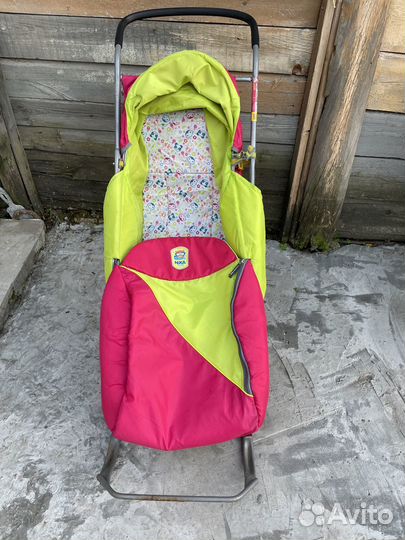 Санки коляска nika