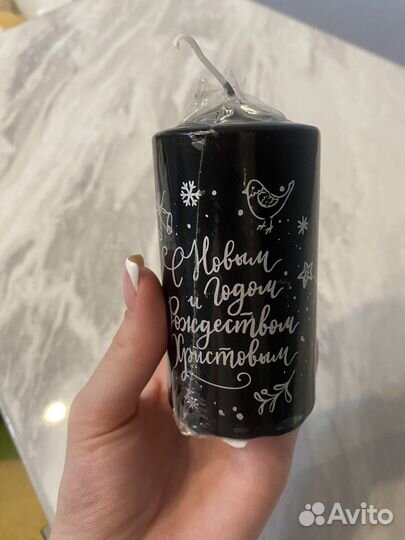 Черные восковые свечи