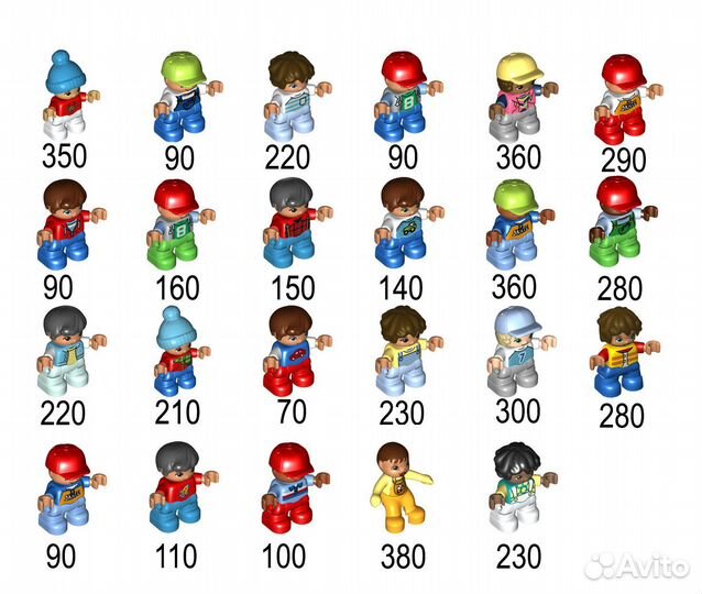 Lego дупло человечки фигурки