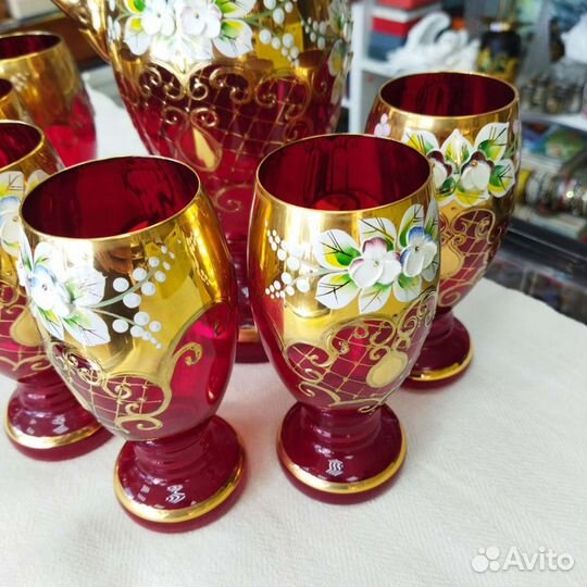 Богемский хрусталь, гранат