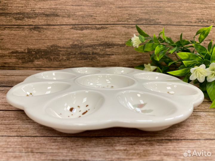 Тарелка для яиц 20см. фарфор