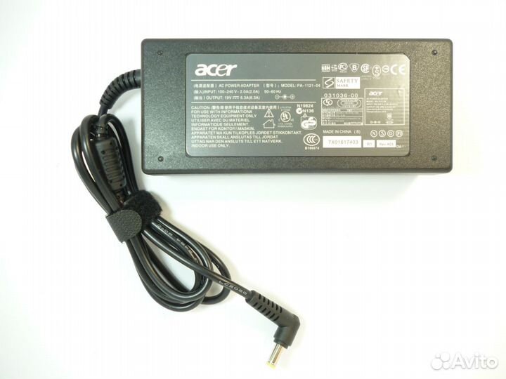 Новый блок питания Acer 120W 19V 6.3A (5.5x1.7)
