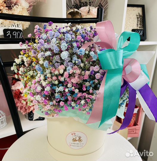 Цветы, букеты, гипсофила, ромашки,доставка