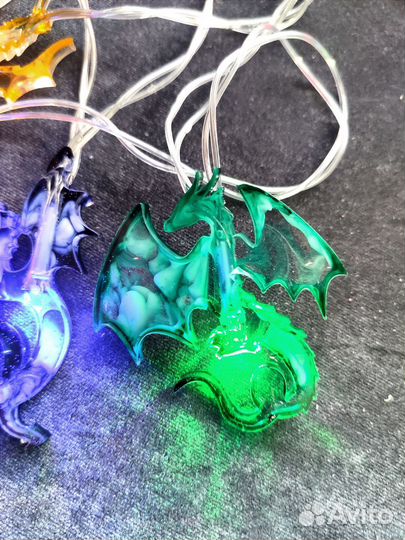 Гирлянда новогодняя драконы