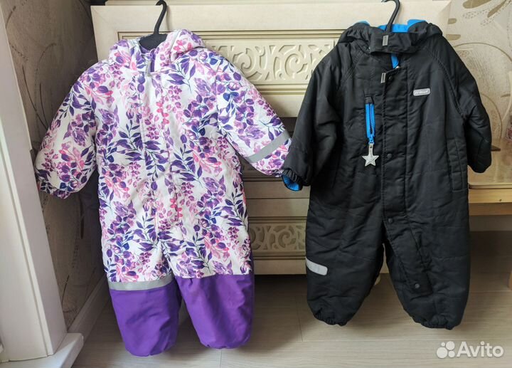 Зимние комбинезоны baby go, reima 86, 92