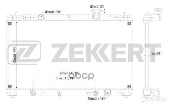 Радиатор охлаждения двигателя LADA Granta 11