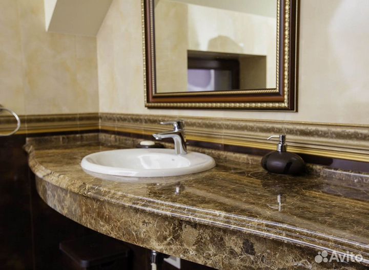 Столешница из камня для ванной от производителя