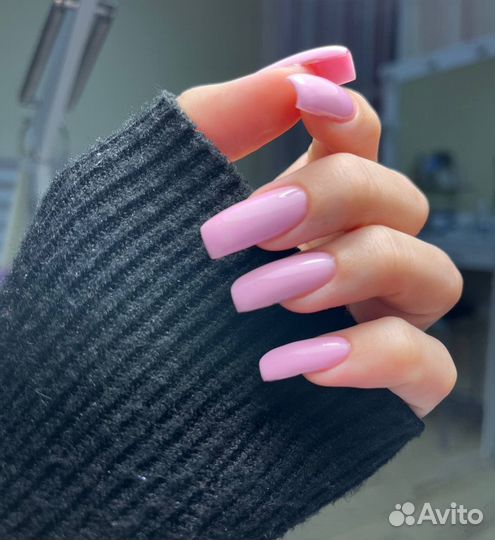 Маникюр наращивание ногтей
