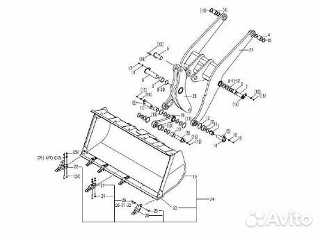Втулка пальца ковша LGB302-60х58А2 - 4043000218 (s