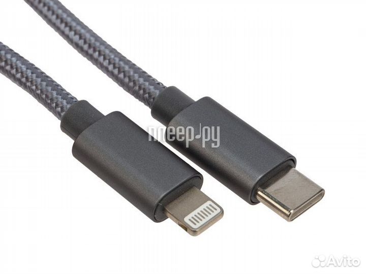 Rexant Type-C - Lightning 1m Nylon Grey 18-1826