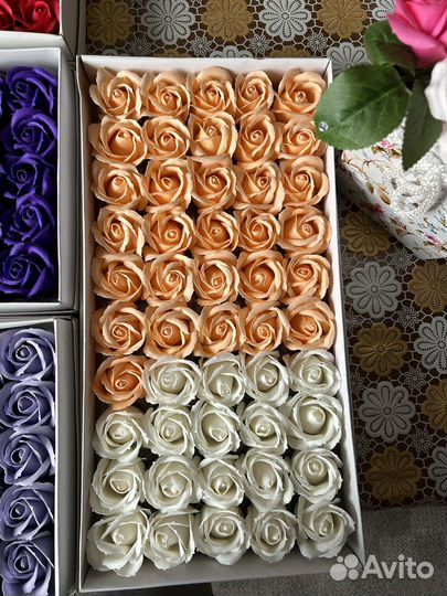 Мыльные розы 50 штук