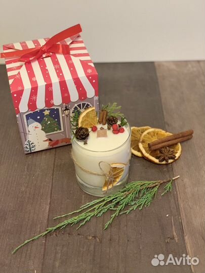 Свечи новогодние в праздничной упаковке