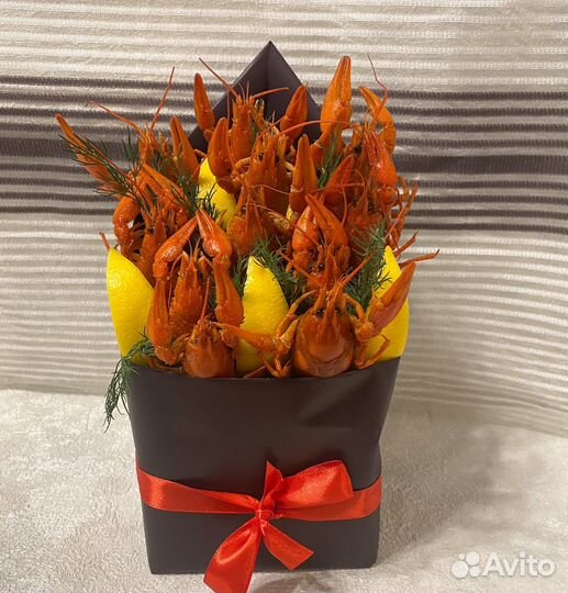 Мужские букеты Мясные букеты Букет из раков