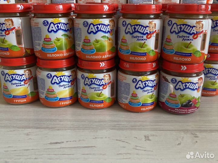 Фруктовое пюре агуша