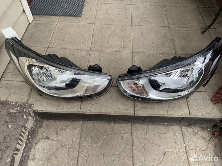 Фары на hyundai solaris 1