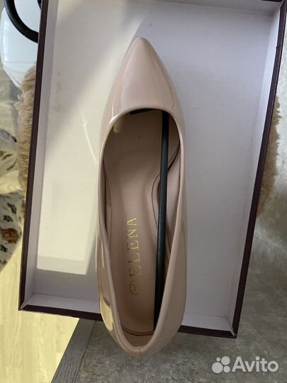 Туфли лодочки бежевые 37