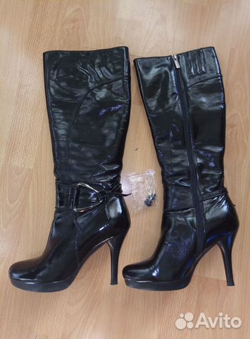 Новые зимние сапоги, натуральные кожа/мех, 39 р