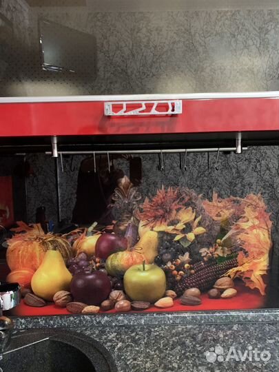 Фотопечать, фартук на кухню, стекло