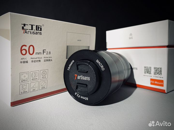 Объектив 7 Artisans 60mm, macro f2,8 Fujifilm