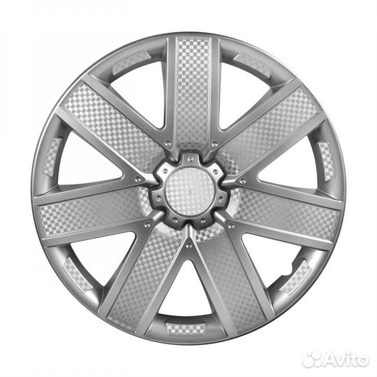 Колпаки колесные 13 Гелакси, серебристый, карбон