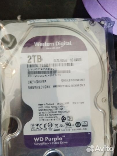 Жесткий диск 4 тб WD Purple