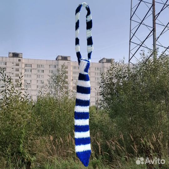 Галстук вязаный