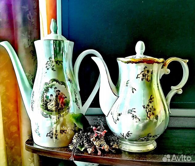Кофейник, чайник и чайные пары гдр