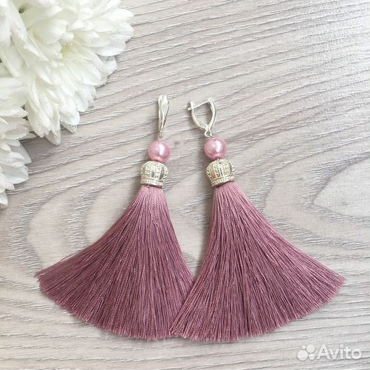 Серьги кисти
