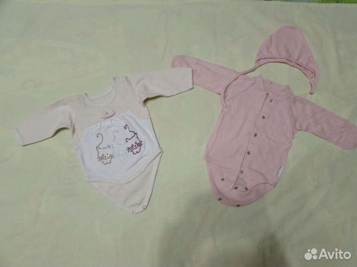 Пакет вещей для девочки от 0 до 4 месяцев