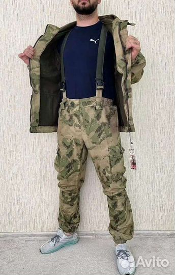 Демисезонный костюм горка 8 мох на флисе