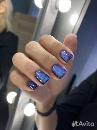 Маникюр гель лак наращивание