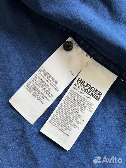 Рубашка Tommy Hilfiger оригинал мужская S синяя