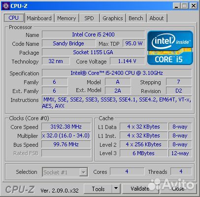 Intel Core i5 2400