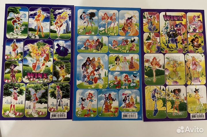 Наклейки Winx
