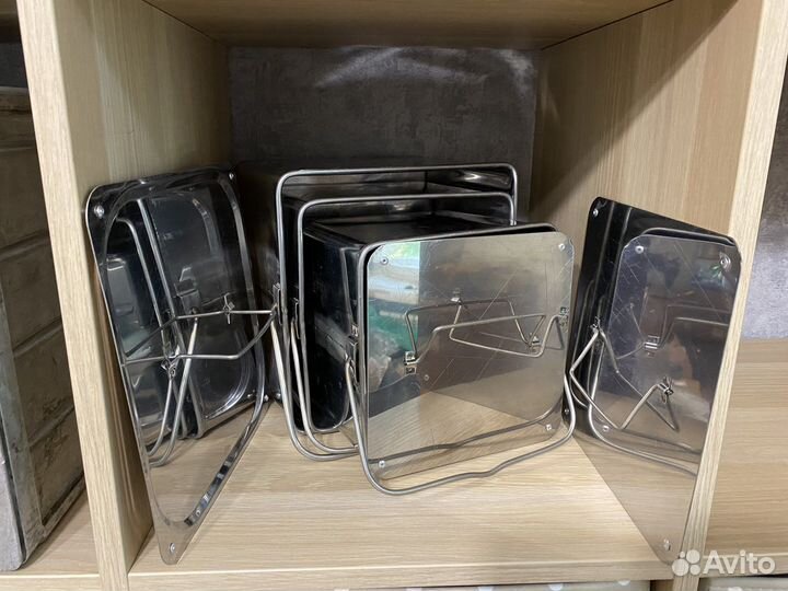 Металл. ёмкости с крышками, современные