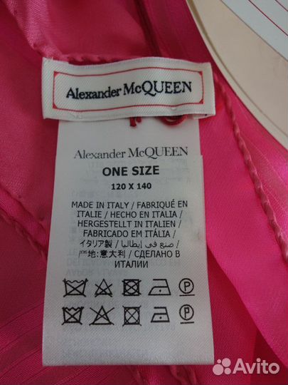 Alexander McQueen платок шелковый новый оригинал