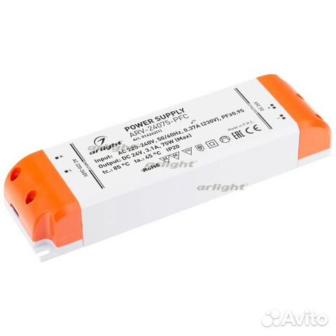 Arlight Блок питания ARV-24075-PFC (24V, 3.1A, 75W