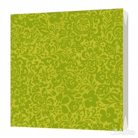 Салфетки bgreen Сатин зеленый 3-слойные 33х33см 20