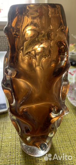 Ваза цветное стекло СССР