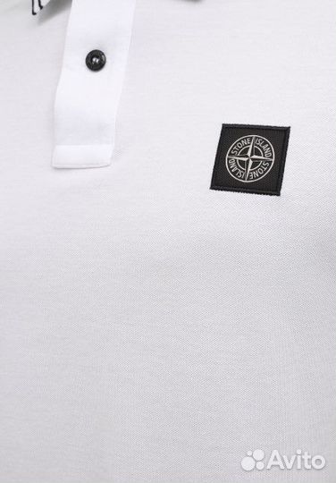 Stone Island поло белое