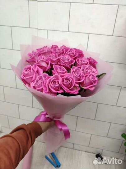 Роза букет пионы цветы